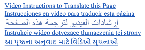 Video Instructions